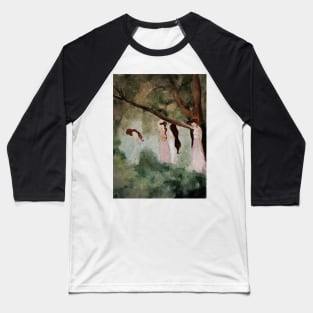 Impressionist Art Watercolor Greek Goddess | Fairy Art Baseball T-Shirt